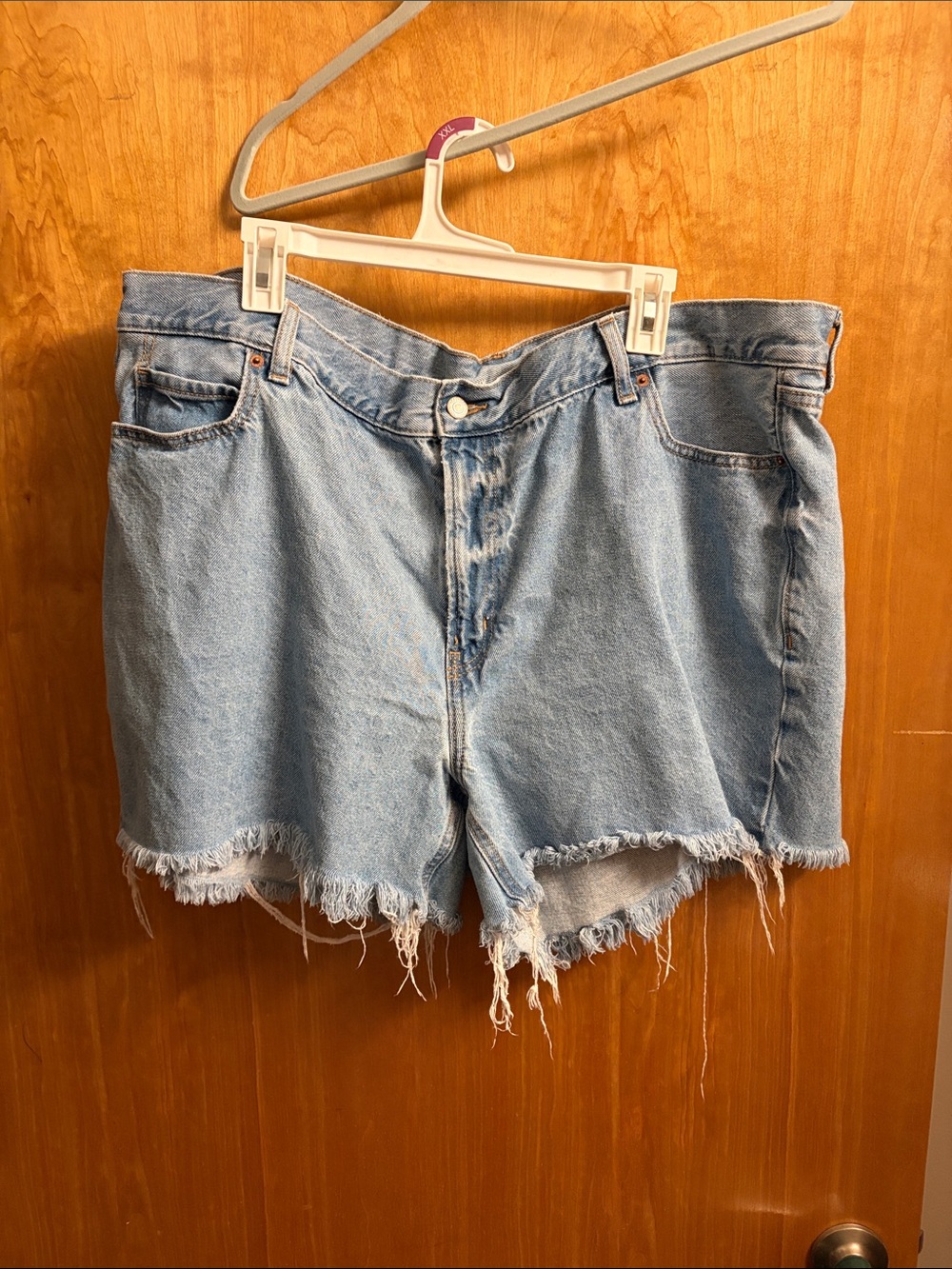 Old Navy High-rise Slouchy Straight Jean Cutoff Shorts
